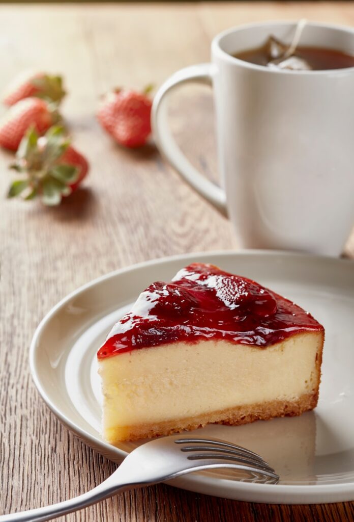 Cheesecake de fresa saludable