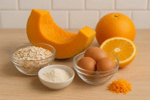 receta de tarta de calabaza y naranja ingredientes